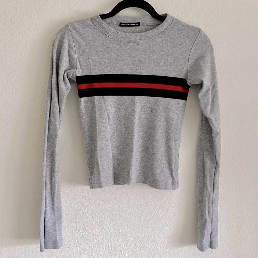 Brandy Melville Striped Crop Top